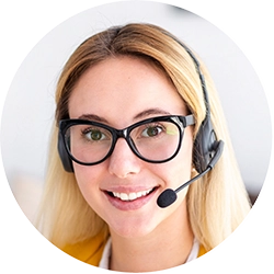 Particulair advisor with headset, ready to help with selection of centralised vacuum systems