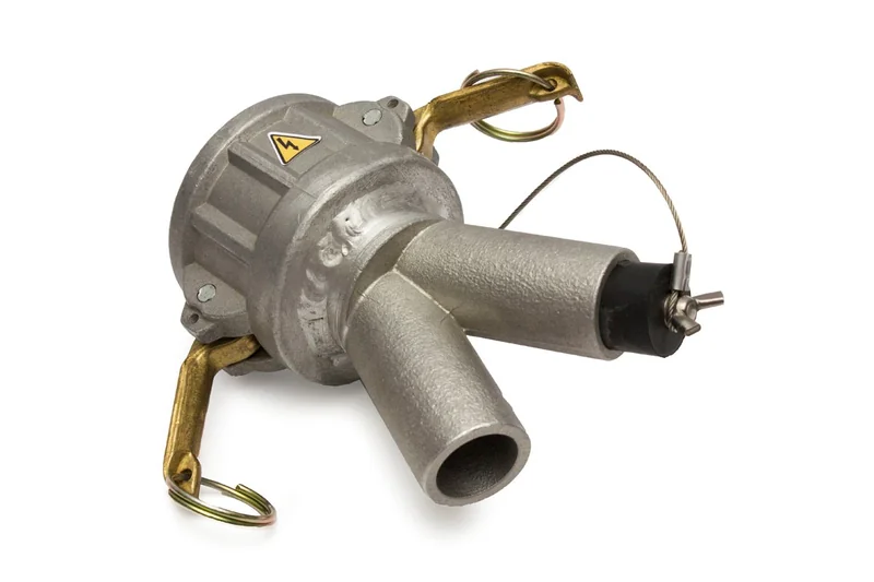 Y-stykke i aluminium til to slibere på Tiger-Vac SS-10 (4W) SK HEPA