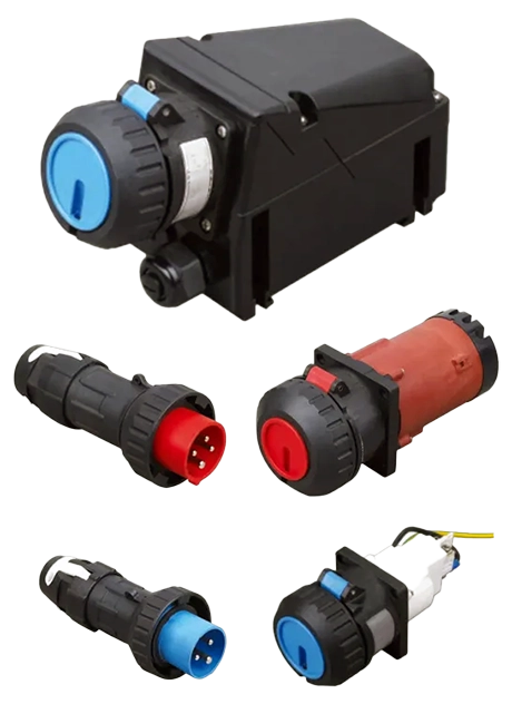 HARDO HSP1P Ex stik og netstik, familieoversigt alle strømstørrelser