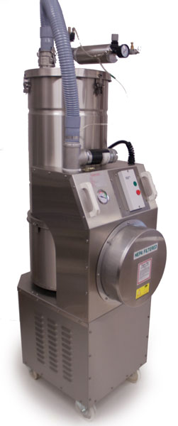 Tiger-Vac CD-2600 CR rear view with exhaust filter