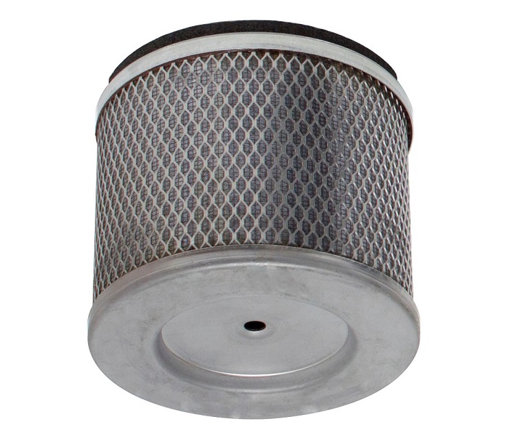 CFE coalescing HEPA filter upstream &mdash; 99.97 percent at 0.3 micron