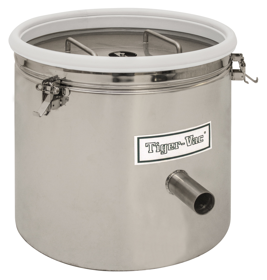 Sealed single-use canister in SS 304 &mdash; 12L, 20L and 40L