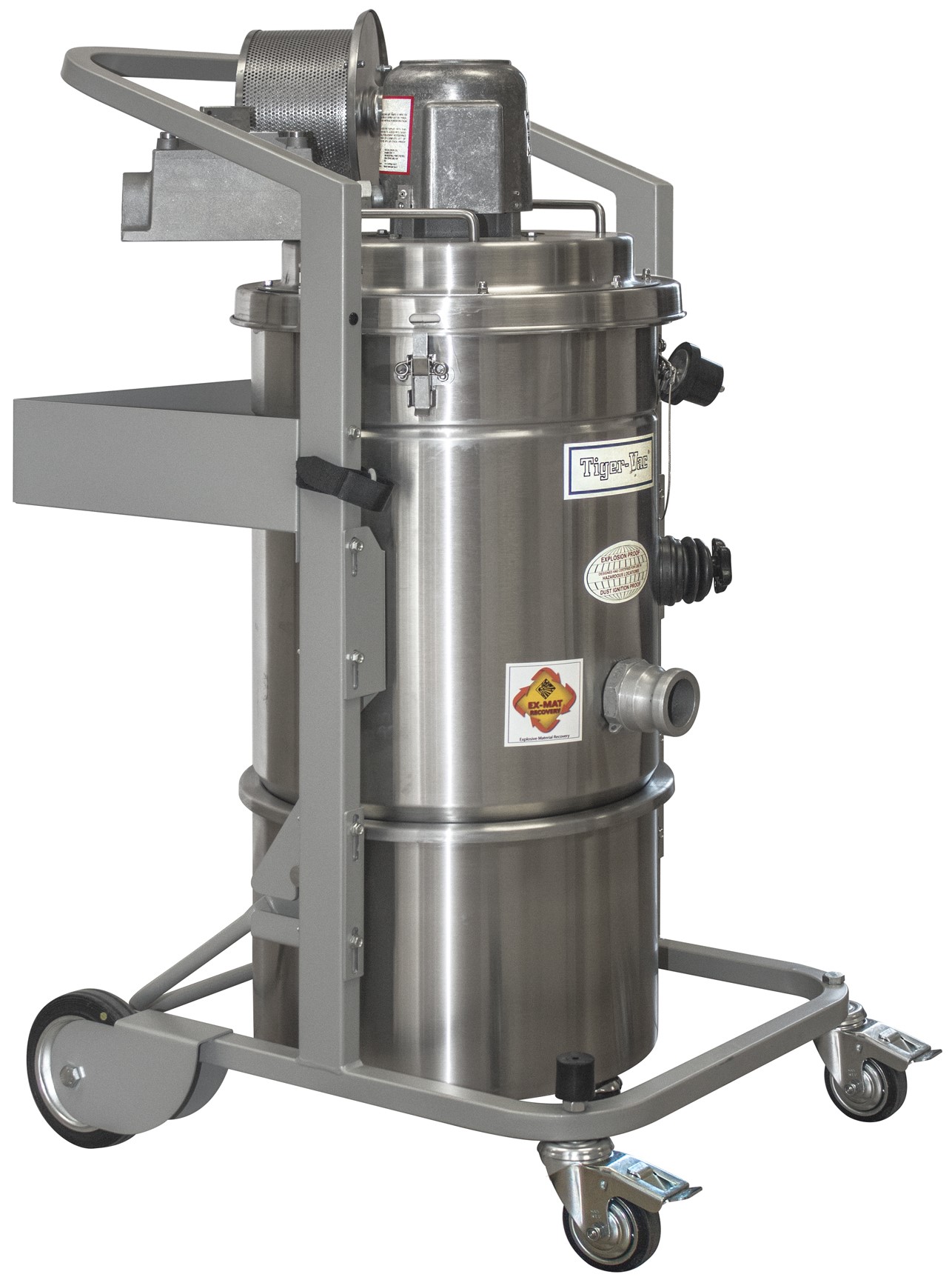 Tiger-Vac EXP1-20L (DT) RE HEPA (MFS) &mdash; Explosion proof ATEX II 2GD vacuum with 25L tank
