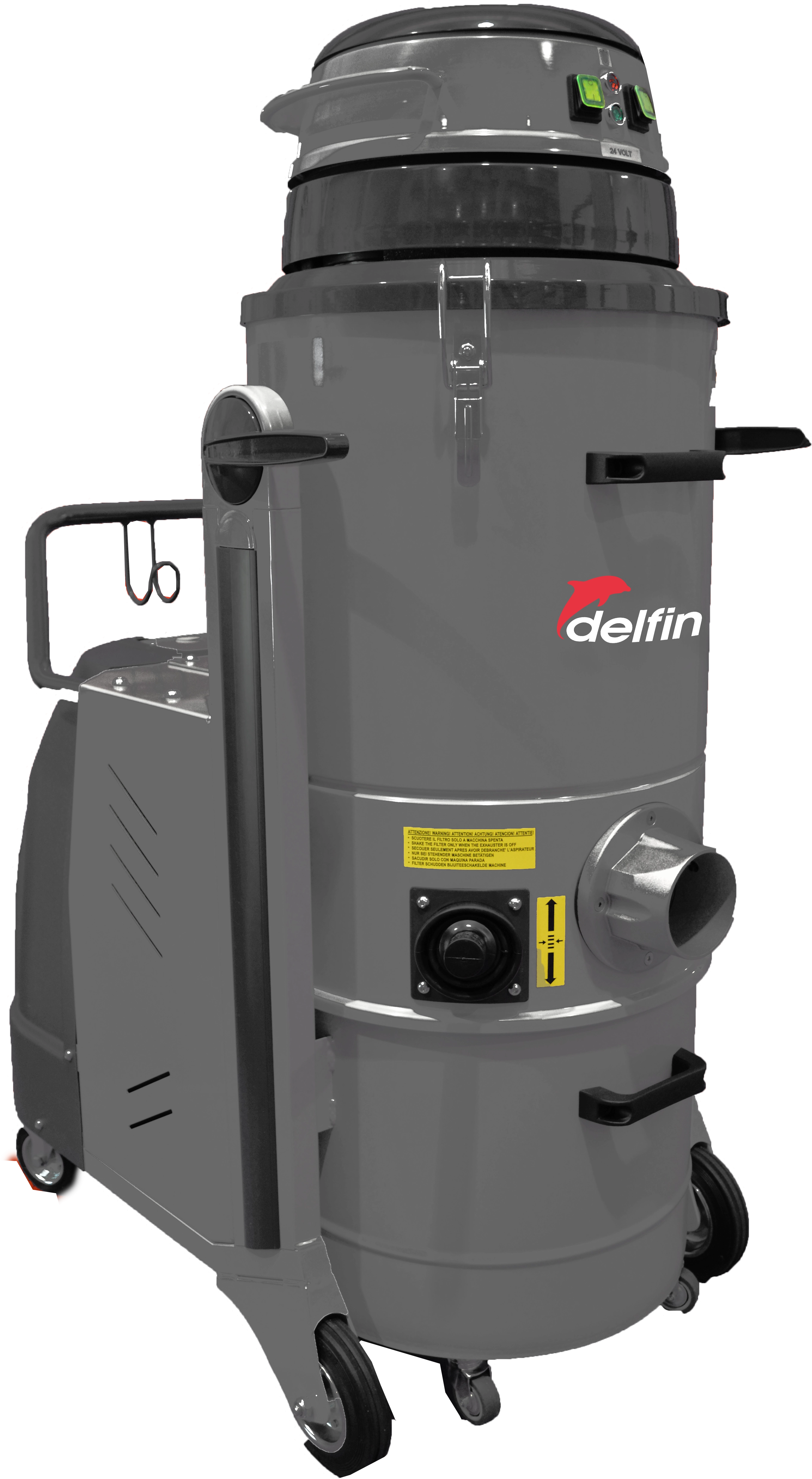 Delfin MTL 45 BT battery-powered vacuum for wet, dry and solid materials