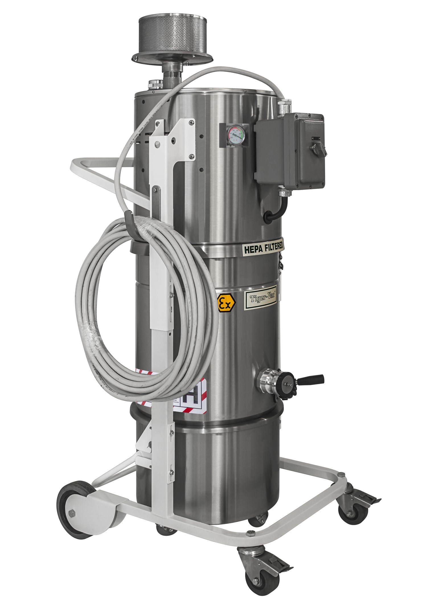 Tiger-Vac CD/EUR-25L EX DT (MFS) &mdash; eksplosionssikker ATEX-st&oslash;vsuger