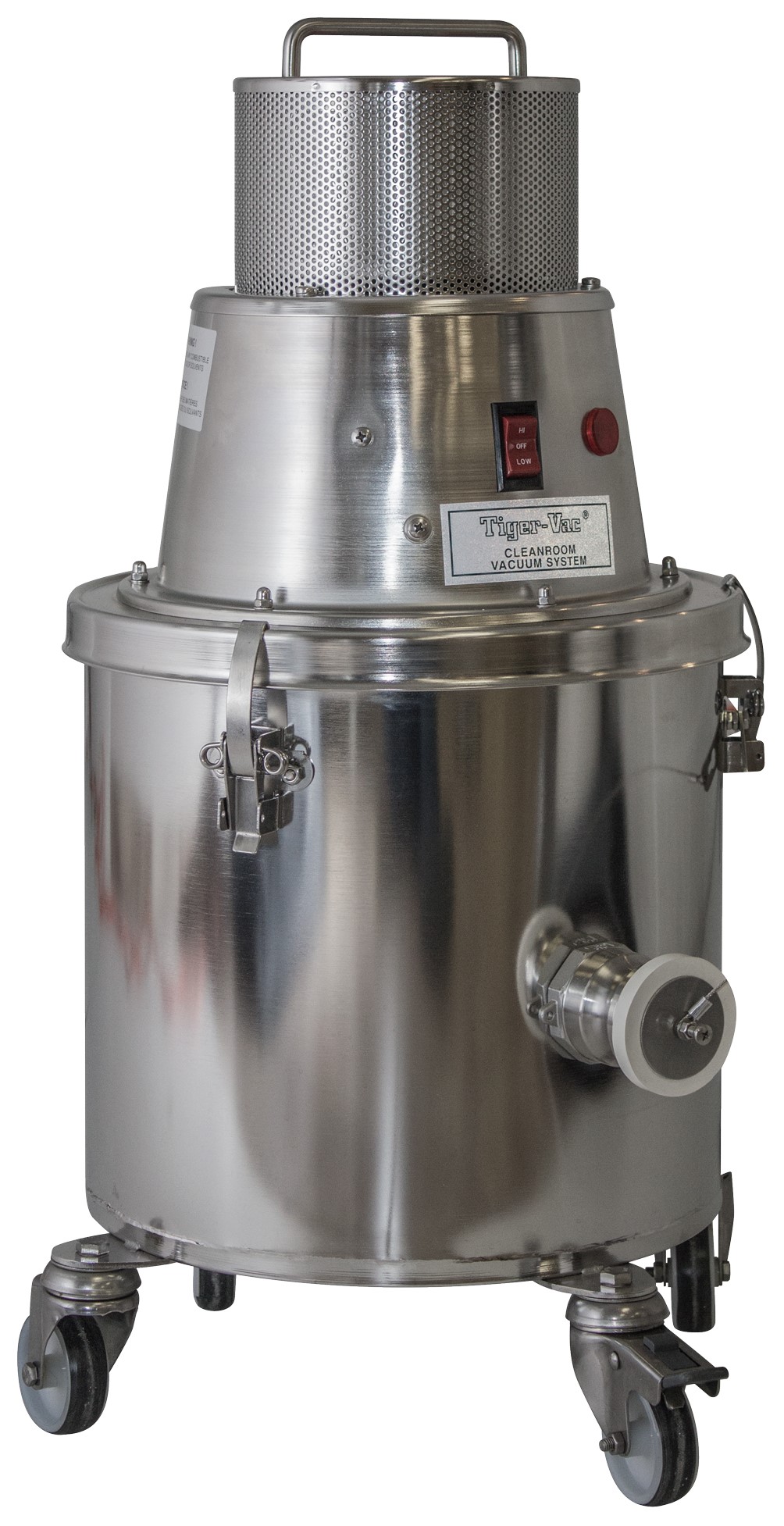 Tiger-Vac CR-1200D pharma renrumst&oslash;vsuger i elektropol&eacute;ret AISI 316 rustfrit st&aring;l