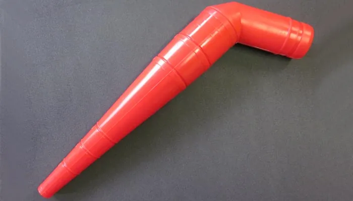 PB GUN pistol nozzle in red FDA silicone for food and pharma environments