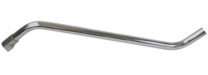 Dobbeltb&oslash;jet gulvr&oslash;r i aluminium med quick-fit kobling &ndash; R65067G / R65148G / R65091G, &Oslash;40&ndash;&Oslash;70 mm