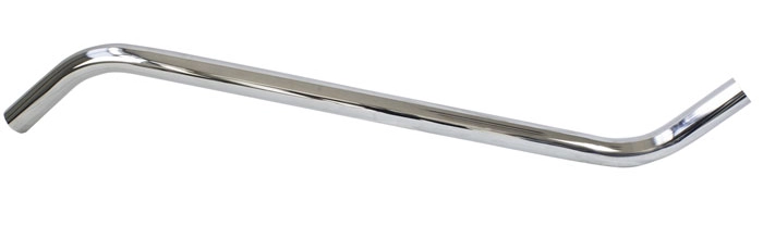 Dobbeltb&oslash;jet gulvr&oslash;r i forkromet st&aring;l uden kobling til swivel connector &ndash; PWF40PD / PWF50PD, &Oslash;40&ndash;&Oslash;50 mm
