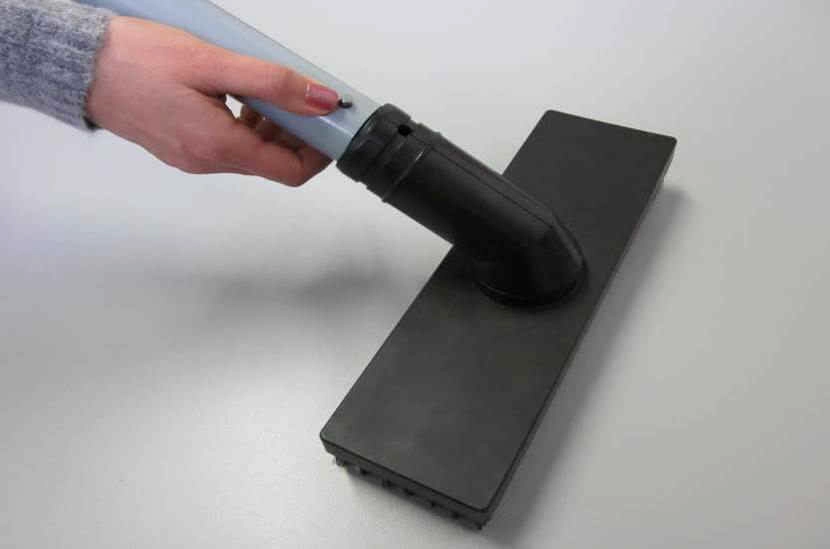 WALLY vægbørste Black line til ATEX og eksplosive miljøer – gummi og aluminium