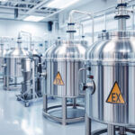 Rustfri tanke i renrum med EX-mærkning