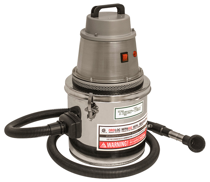 Tiger-Vac 2D-1 (PCS-WM) HEPA ORDLOC industrial vacuum – wall-mounted personal cleaning station
