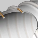 Electrically conductive polyurethane hose NORRES AIRDUC PUR 355 EC (HD) for dust and granulate in ATEX Zone 21/22.