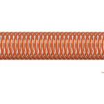 BAGGERMAN NORPLAST® PUR 386 SCIROPPO® PU FOOD AS – transparent slange med orange spiral og kobbertråd.