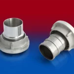 NORRES CONNECT STORZ DIN ALU 251 – Storz-kobling i smedet aluminium (DIN 14321 / 14322 / 14323), vist med låsering og glat studs.