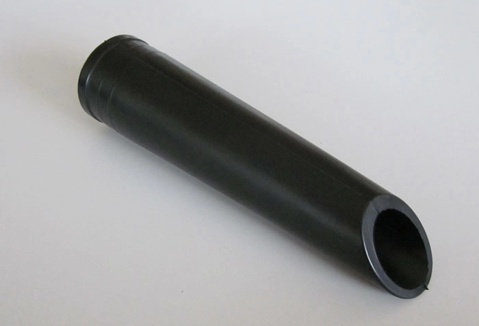 Konisk Skrårør Black Line ATEX ESD i antistatisk NBR-gummi til industrielt støvsugningsudstyr