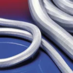 Tværsnit af profileret metalslange med glasfiberpakning og ATEX-godkendelse – METAL HOSE 375 HT, NORRES