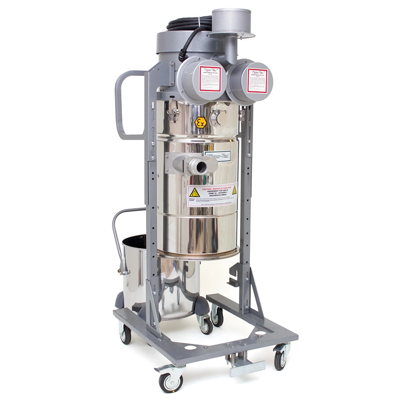 4D-35L EX DT MRP HEPA set forfra med antistatiske dual motorer og rustfri tank.