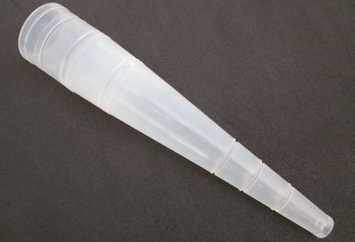 Stor silikonekonus White Line i transparent silikone til Food/FDA, længde ca. 255–300 mm afhængig af dimension