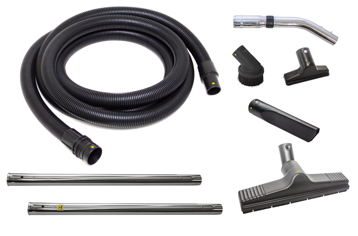 Tiger-Vac C-10 EX (4W) EU – ESD-sikkert ATEX-tilbehørssæt med slanger, rør og mundstykker.
