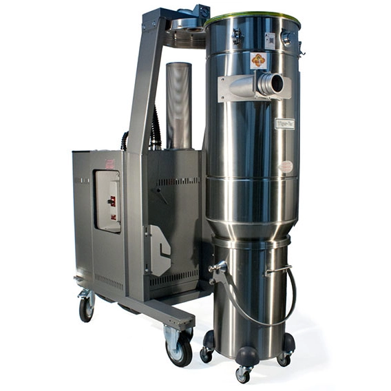 CD-10/7 EX (MRP-Extended) vist uden midtering og opsamlingstank – indvendig filtersektion og EX-sikker opbygning synlig.