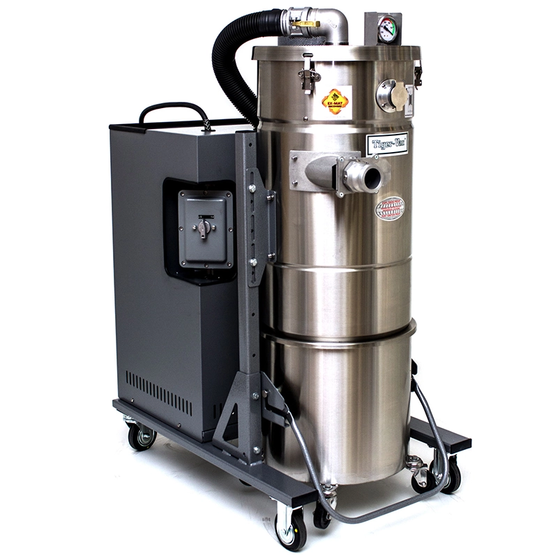 Tiger-Vac CD-35L (DT) EX (MRP) EXTENDED ATEX Zone 21 industristøvsuger i rustfrit stål.