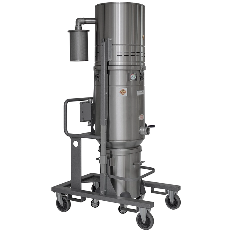 CD/EUR-50L EX DT industristøvsuger i rustfrit stål med ULPA-filter og 50 L beholder.