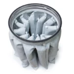 Ledende PTFE stjernefilter (12-delt) med filterbur – til Tiger-Vac CD-100L.