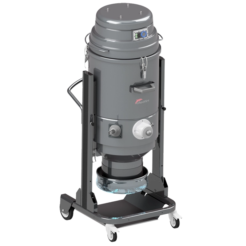 Delfin DM2 EL BL 1/2D – ATEX Zone 21 støvsuger med Longopac ESD og H14-filter.