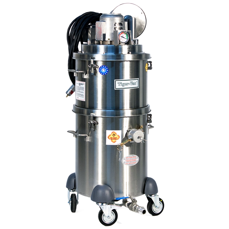 Tiger-Vac EXP1-10 (4W) RE HEPA (MRAC) 2GD – ATEX Zone 1/21 støvsuger med HEPA H14 og aktivt kulfilter.