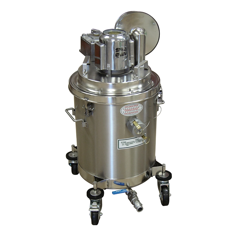 Tiger-Vac EXP1-10 (4W) RE HEPA – ATEX 2GD våd-/tør-støvsuger i rustfrit stål, 22,7 L.