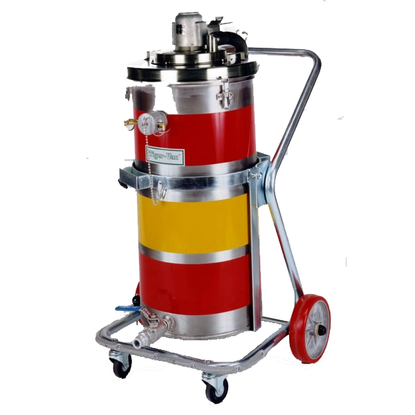 Eksplosionssikker Tiger-Vac støvsuger til Zone 1 og 21 – 15 gallon model, rustfri AISI 304.