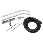 Komplet statisk dissipativt Ø50 mm tilbehørssæt: slange, rør, gulvmundstykke og detailværktøj.