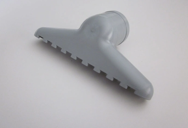 RAKE oliebestandigt tandmundstykke i grå gummi til industriel udsugning af metalspåner og affald