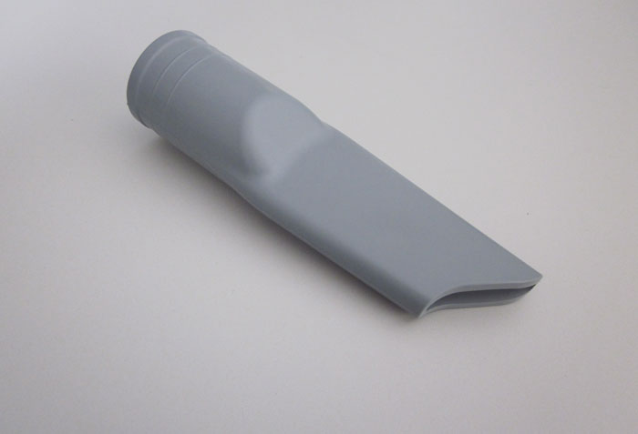 Lysegråt SHARK industrimundstykke med skrå spids