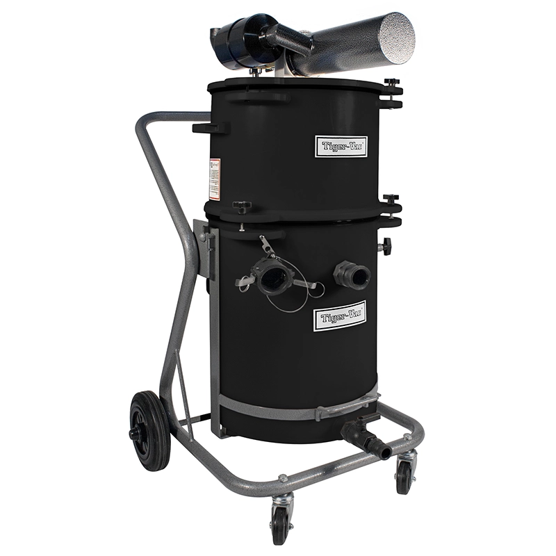 Tiger-Vac SS-ARU-15 EX (TC) MRAC – pneumatisk ATEX 2GD syre- og kemikaliegenvinder på tiltvogn, 47,3 L kapacitet.