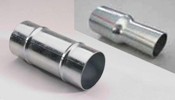 Metalconnector i galvaniseret stål til industrielle rør og mundstykker