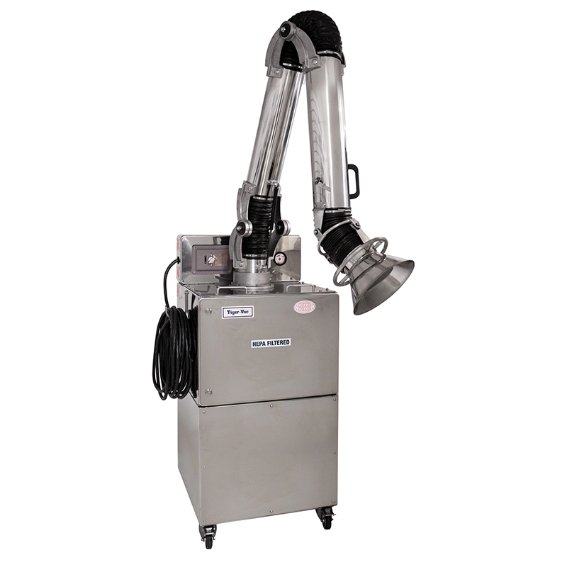 CD-595 EX HEPA S/S shown with optional dust extraction arm