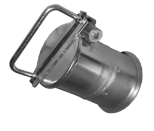 COKL flapventil i galvaniseret stål med konisk udførelse