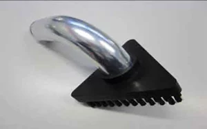 Steel Gravity Black Line antistatisk skrubbemundstykke i gummi og stål fra Aspirogom