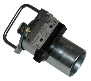 KLPM galvaniseret flapventil med mikrokontakt til centralstøvsuger og procesudsugning