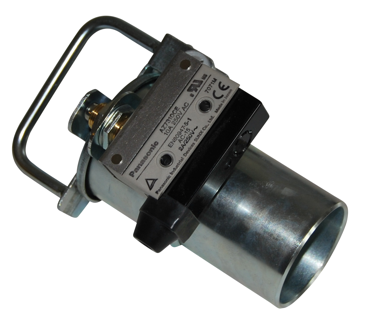 KLPM galvaniseret flapventil med mikrokontakt til centralstøvsuger og procesudsugning