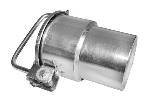 KLVP flap valve elforzinket med selvlukkende fjederbelastet låg til montering med PICO-kobling