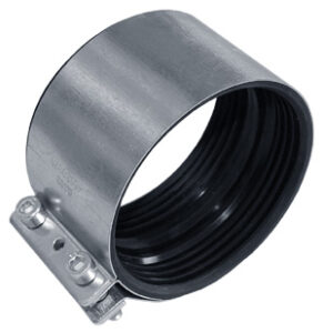 PICO galvaniseret rørkobling med ledende gummi til samling af rør i industrielt udsugningssystem