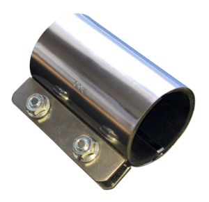 PICO-LONG rørkobling 100 mm i rustfrit stål til samling af rør i industrielt udsugningssystem