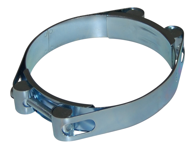 RUCO galvaniseret slangekobling til fastgørelse af gummislange i industrielt udsugningssystem