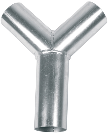 STTP galvaniseret byxrør med 45 graders grene til industrielt udsugningssystem